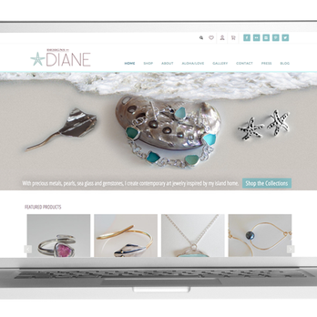 Rotem Studio - Small business website for contemporary art jewelry. Designed to reflect the jewelry' clean, elegant style, as well as its Maui location. - Web Design Near Me - Los Angeles, California