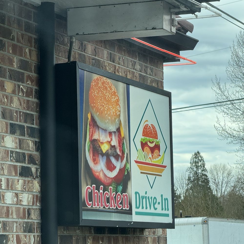 Chicken Drive-In - Sign - Burgers Near Me - Lake Stevens, Washington