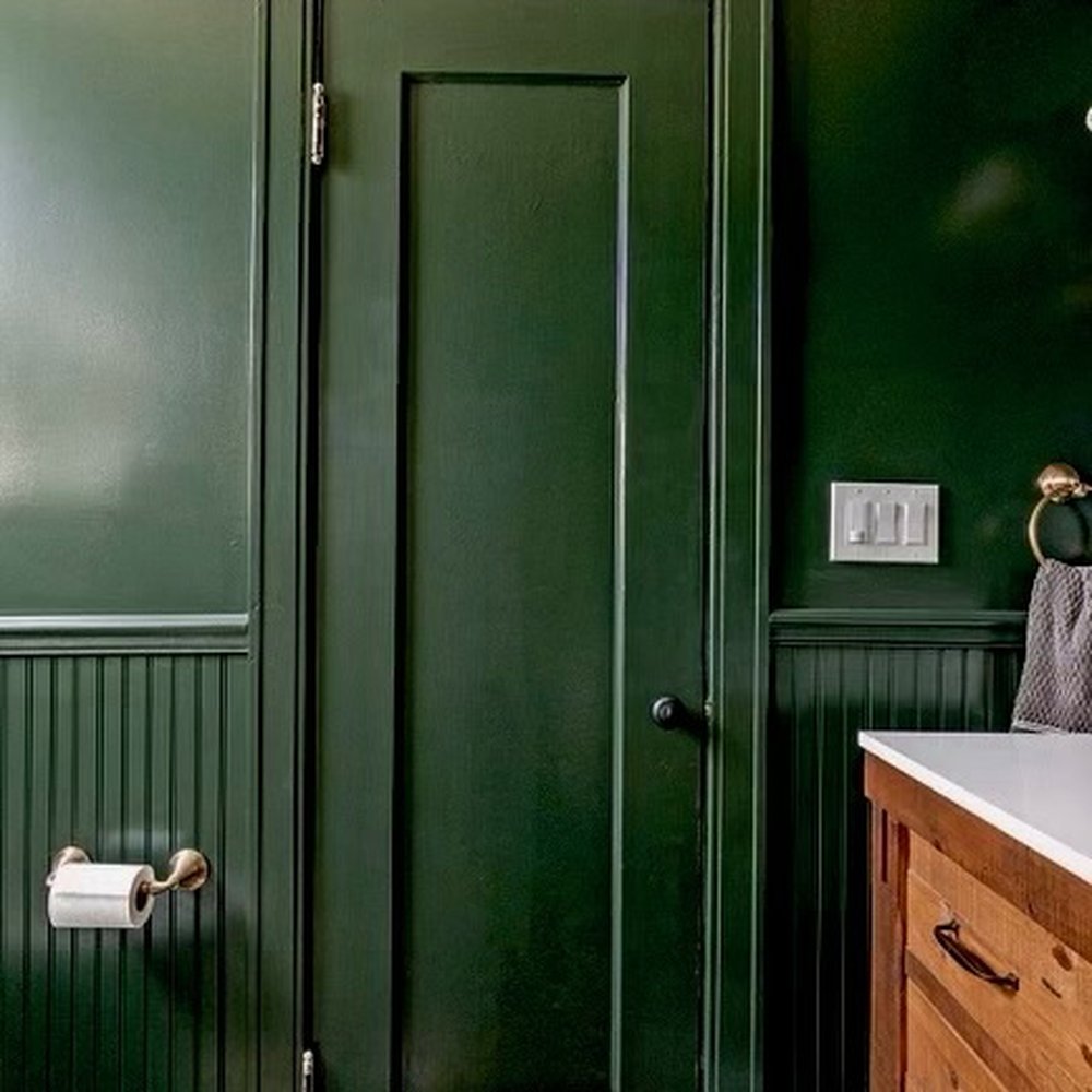 BNO Builders - The moody, vintage green bathroom of our dreams! - General Contractors Near Me - San Jose, California