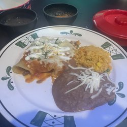 Habanero's - Beef enchilada... small serving of rice. Very disappointed
