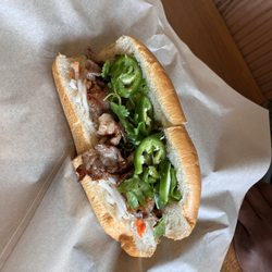 Lotus Banh Mi - Honey grilled pork banh