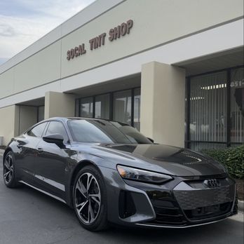 Socal Tint Shop - Audi e-tron GT (70% tint on windscreen, 20% on windows) - Car Window Tinting Near Me - Riverside, California Socal Tint Shop - Audi e-tron GT (70% tint on windscreen, 20% on windows) - Car Window Tinting Near Me - Riverside, California