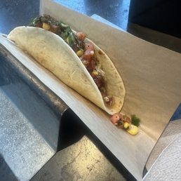 Rotisserie Chicken Taco on Flour Shell Rotisserie Chicken Taco on Flour Shell