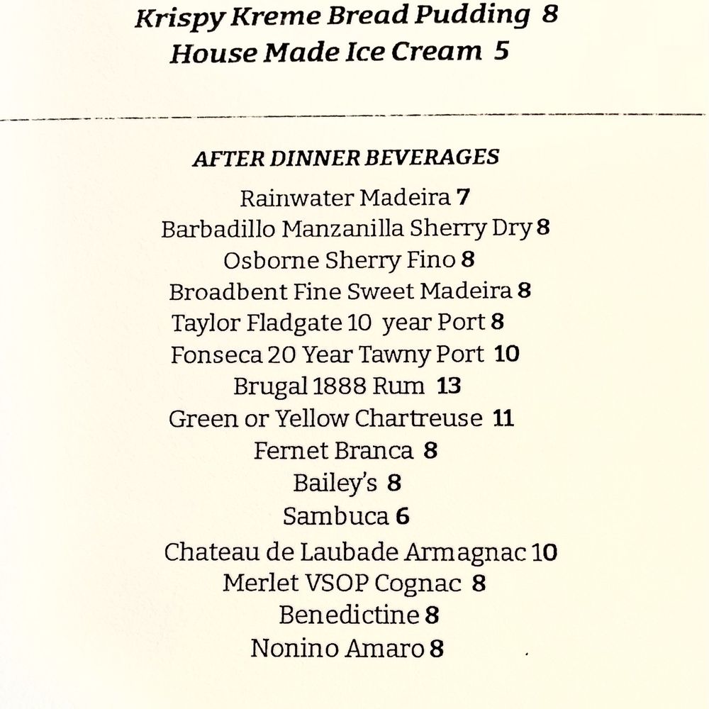 Dessert Menu Dessert Menu