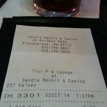 Tlur P'a Lounge - a drink and a receipt - Lounges Near Me - Albuquerque, New Mexico