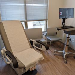 Cullen Driscoll Kelly, MD - Inside one of the recently renovated examination rooms at Piedmont Physicians at Atlantic Station where Dr. Cullen Kelly, MD works.
