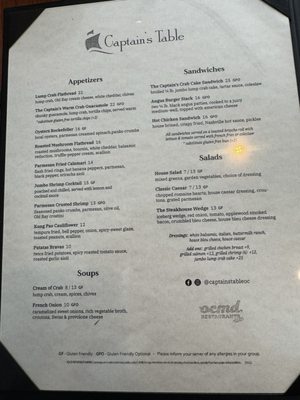 Menu photo 6 Captains Table Ocean City, MD Menu photo 6 Captains Table Ocean City, MD