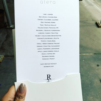 Atera - New American Near Me - New York, New York