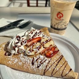 Strawberry banana Nutella crepe Strawberry banana Nutella crepe