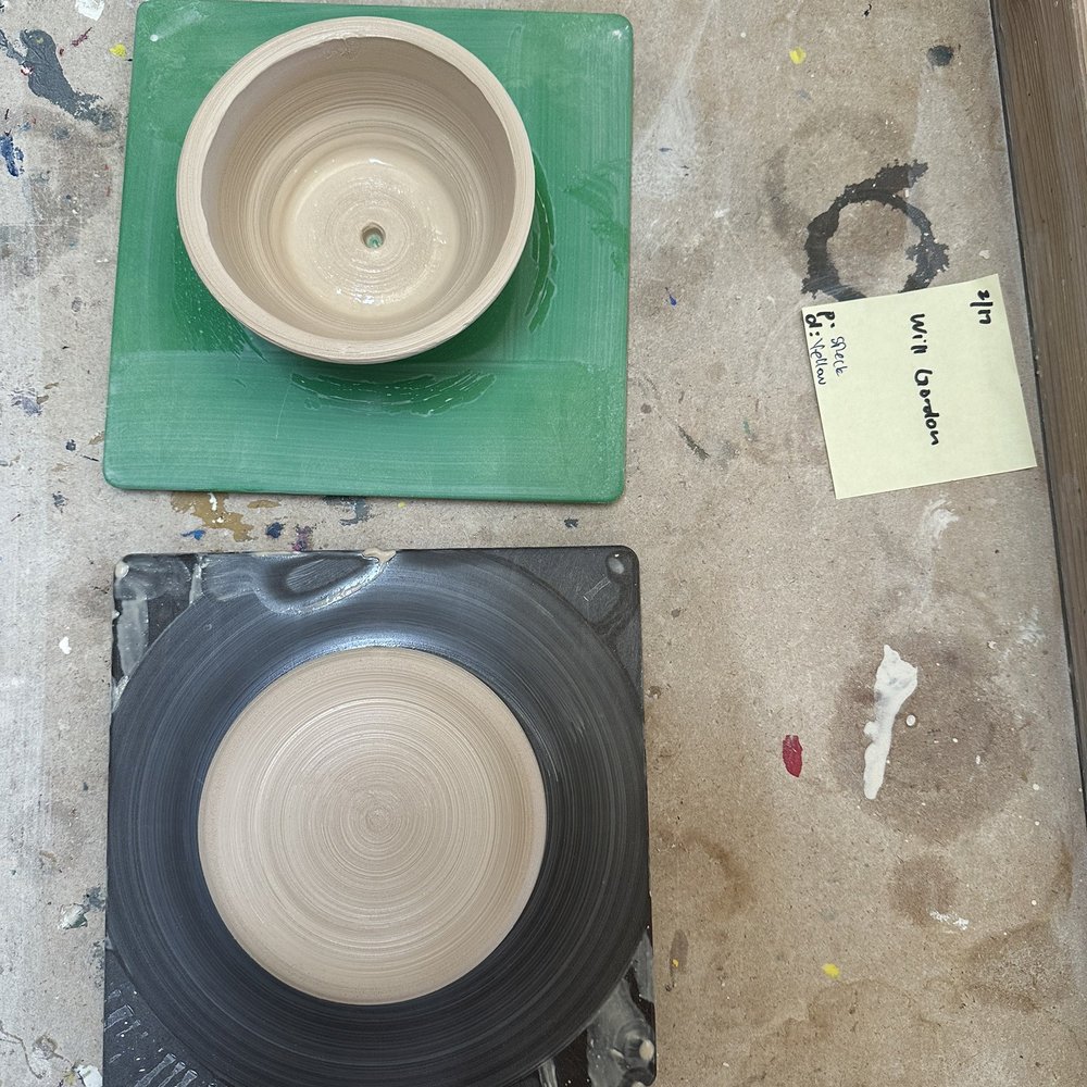 We took a pottery class and made a bowl + plate for our succulents! Great instructor! So much fun.