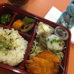 Chibaken Too - Pork Cutlet wiz Hamberg Bento- :) 22/May/2014