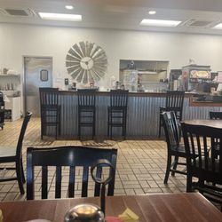Rustic Café - Of center of café