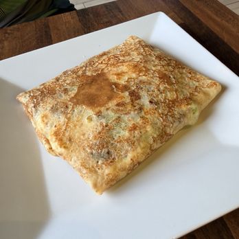 Coco Crepes, Waffles & Coffee - Fulshear - Breakfast Crepe with merguez and add avocado - Creperies Near Me - Fulshear, Texas Coco Crepes, Waffles & Coffee - Fulshear - Breakfast Crepe with merguez and add avocado - Creperies Near Me - Fulshear, Texas