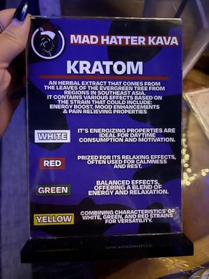 Menu photo 4 Mad Hatter Kava Gilbert, AZ Menu photo 4 Mad Hatter Kava Gilbert, AZ