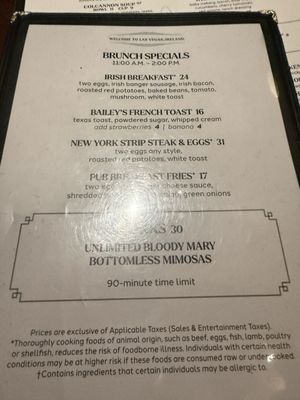 Menu photo 2 Nine Fine Irishmen Las Vegas, NV Menu photo 2 Nine Fine Irishmen Las Vegas, NV
