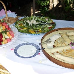Mile Away Restaurant - Fruit Kabob, Vegetables, Cheese & Cracker Platters (6/09)