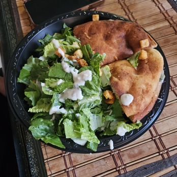 Stone Oven - Spicy Chicken Sandwich with salad on the side - Salad Near Me - Northridge, California Stone Oven - Spicy Chicken Sandwich with salad on the side - Salad Near Me - Northridge, California