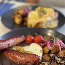 Dear Breakfast - Sausage with mushroom.