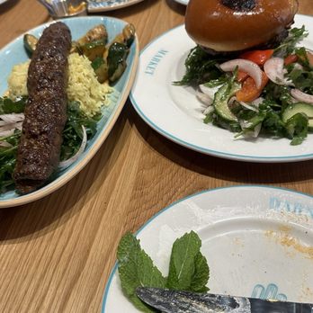 Darna Mediterranean Eatery - Lamb Fattoush Burger Lamb Kofta Kebob - Mediterranean Near Me - Plano, Texas