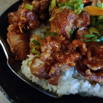 Ichitaru Ramen - Closer shot of the fried chicken and rice dish - Ramen Near Me - Cypress, California
