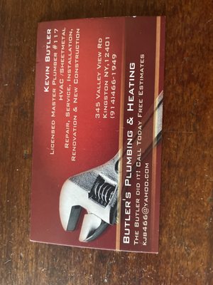 Butler's Plumbing, Heating & A/C Logo