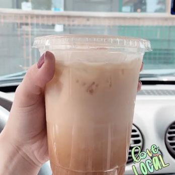 Magpie Cafe - Iced honey oat milk latte - Bakeries Near Me - Baton Rouge, Louisiana