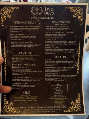Menu photo 1 Two Bees Cafe & Patisserie Dover, NH