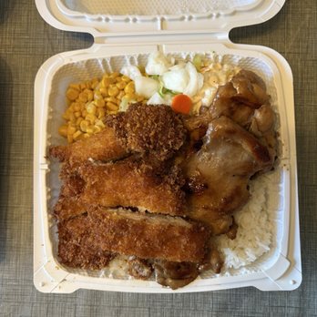 Hula Plate Co - BBQ Chicken and Katsu Combo - Hawaiian Near Me - San Jose, California