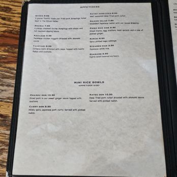 Kumako Ramen Den - Menu (April 2026, side 1) - Ramen Near Me - San Jose, California