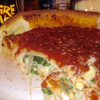 Giordano's - Deep Dish Chicago spinach pizza.  #UpCloseSavor - Pizza Near Me - Columbus, Ohio