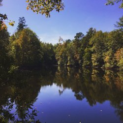 Scenic Mountain RV Park and Campground - Along the hiking trails (blue)