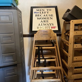 Golden Griddle Pancake House - a stack of wooden stools - Breakfast & Brunch Near Me - North Myrtle Beach, South Carolina