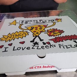 Cool pizza box! Cool pizza box!