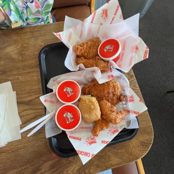 Pioneer Chicken - Two-piece baskets. All dark meat in the top basket, all white meat in the bottom basket - Fast Food Near Me - Los Angeles, California Pioneer Chicken - Two-piece baskets. All dark meat in the top basket, all white meat in the bottom basket - Fast Food Near Me - Los Angeles, California