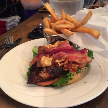 Mel's at 22 - The Chicken-Bacon Snadwich.( restaurant spelling) this sandwich was ordered blacken and very fresh. - Bars Near Me - Cooperstown, New York Mel's at 22 - The Chicken-Bacon Snadwich.( restaurant spelling) this sandwich was ordered blacken and very fresh. - Bars Near Me - Cooperstown, New York