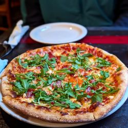 Alibi Room - Prosciutto, goat cheese, arugula pizza in mini size (happy hour)