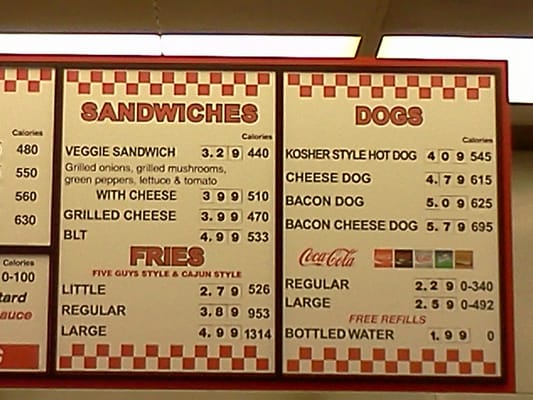 Menu photo 4 Five Guys Valencia, CA Menu photo 4 Five Guys Valencia, CA