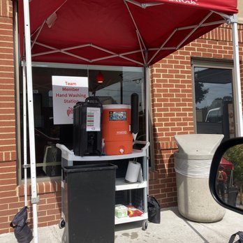 Chick-fil-A - Rehydration station for staff/customers in the drive-thru lane - Fast Food Near Me - Germantown, Maryland Chick-fil-A - Rehydration station for staff/customers in the drive-thru lane - Fast Food Near Me - Germantown, Maryland