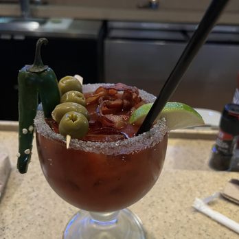 Applebee's Grill + Bar - Delicious Bloody Mary with amazing garnishment! - American Near Me - West Memphis, Arkansas