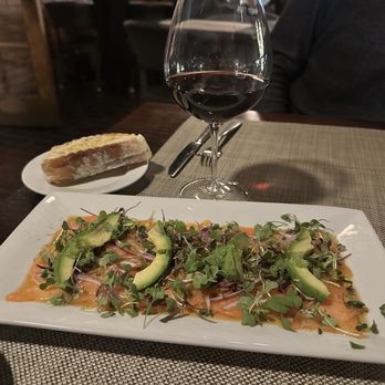 Caprice Cafe - Salmon Carpaccio - New American Near Me - Redlands, California