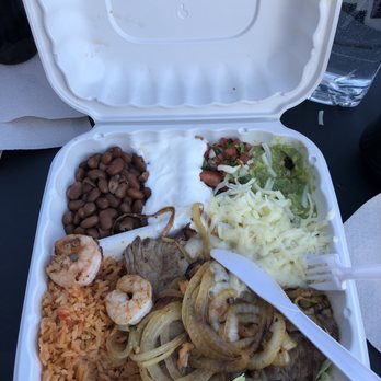 Taqueria La Gallina - steak dinner with shrimp - Mexican Near Me - Half Moon Bay, California Taqueria La Gallina - steak dinner with shrimp - Mexican Near Me - Half Moon Bay, California