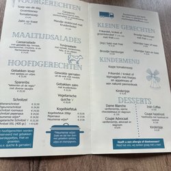 Wegrestaurant Malden - Menu
