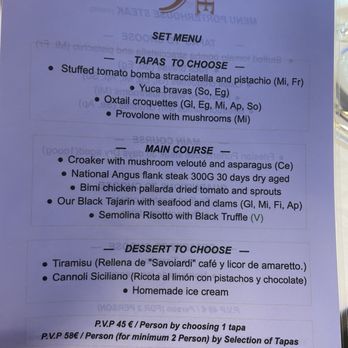 9 Nine - Set menu - Mediterranean Near Me - Barcelona, B