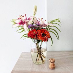 The first thing we saw when we walked in our room was fresh flowers from the garden.