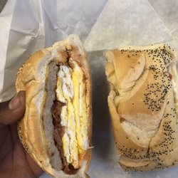 Central Avenue - Hungry Man-Sausage, Bacon, Egg and Cheese on a Roll ($6.70)