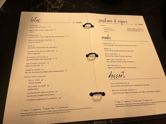 Menu photo 8 Moonraker Washington, DC, DC