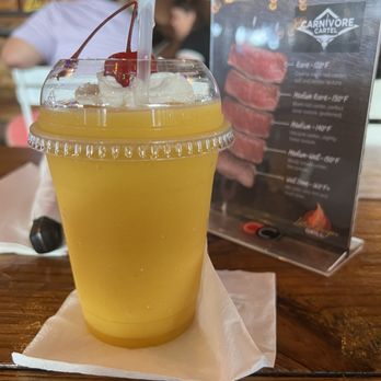 Latin Burger Grill - Mango smoothie. - Barbeque Near Me - Río Grande, Puerto Rico Latin Burger Grill - Mango smoothie. - Barbeque Near Me - Río Grande, Puerto Rico