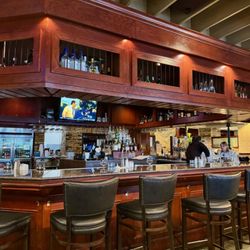 Charleston's - The bar is warm, welcoming, and woody.