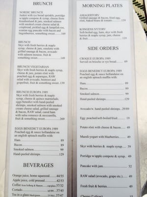 Menu photo 2 Cafe Europa 1989 Copenhagen, 84 Menu photo 2 Cafe Europa 1989 Copenhagen, 84