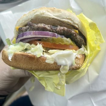 Juicy Burger 2 - Single Cheeseburger. Delicious. - Burgers Near Me - Fresno, California
